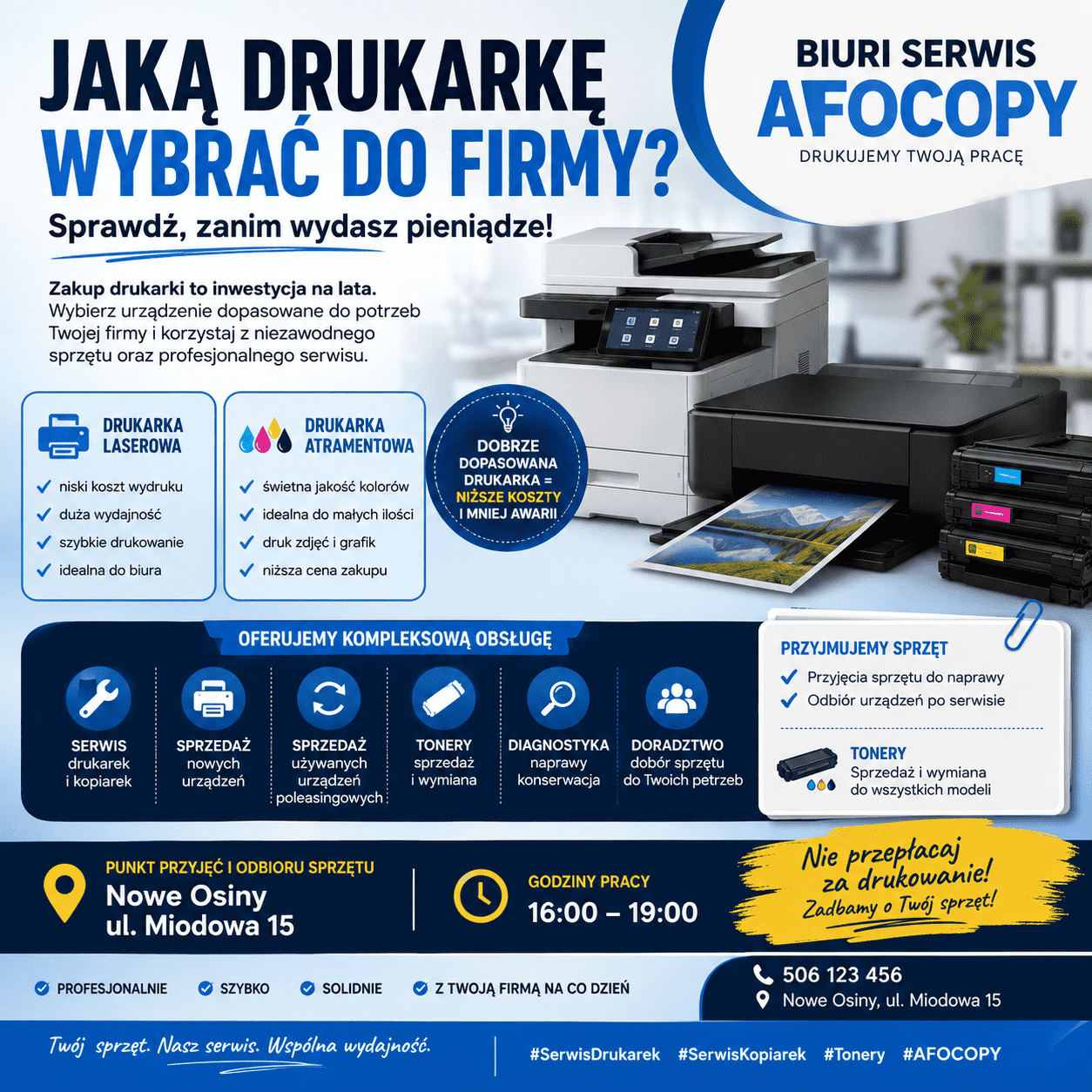 jak wybrać drukarkę do firmy poradnik